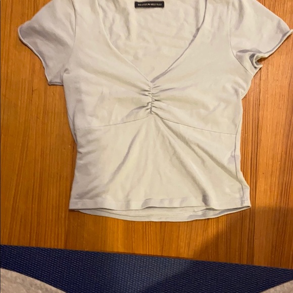 nwot brandy melville baby blue gina top - Picture 2 of 4